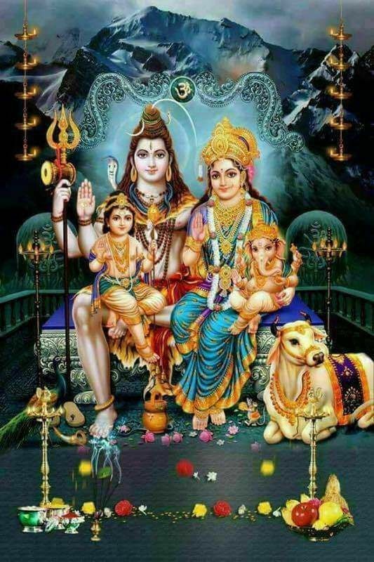 God Shiva Family Photos Shiva Parvati