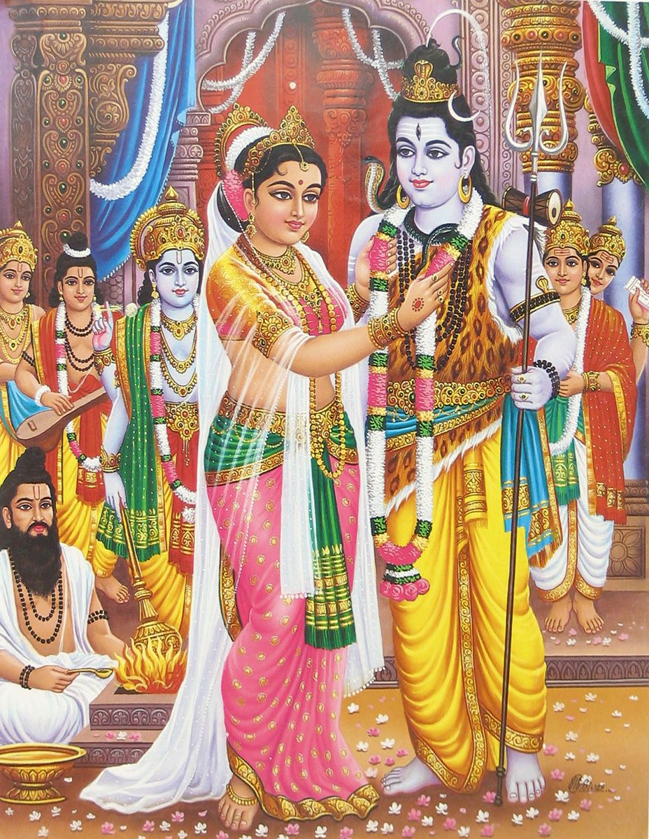 Images of Shiv Parvati Marriage.