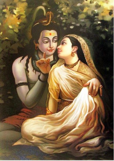 Shiv Parvati Romantic Images