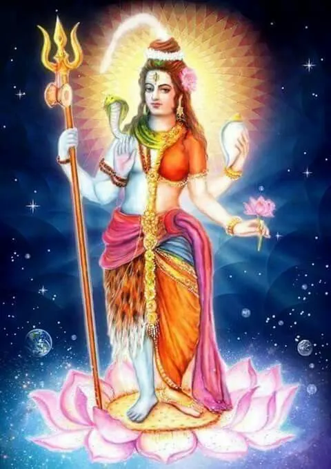 Shiv Parvati Shiv Shakti Ardhnarishwar Painting Photo Shiv Parvati Shiv Shakti Ardhnarishwar Painting Photo