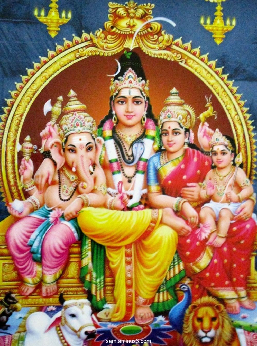 Shiva Parvati Family HD Images