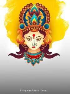 Maa Durga Goddess, Hindu Durga Face, Puja Durga Photo